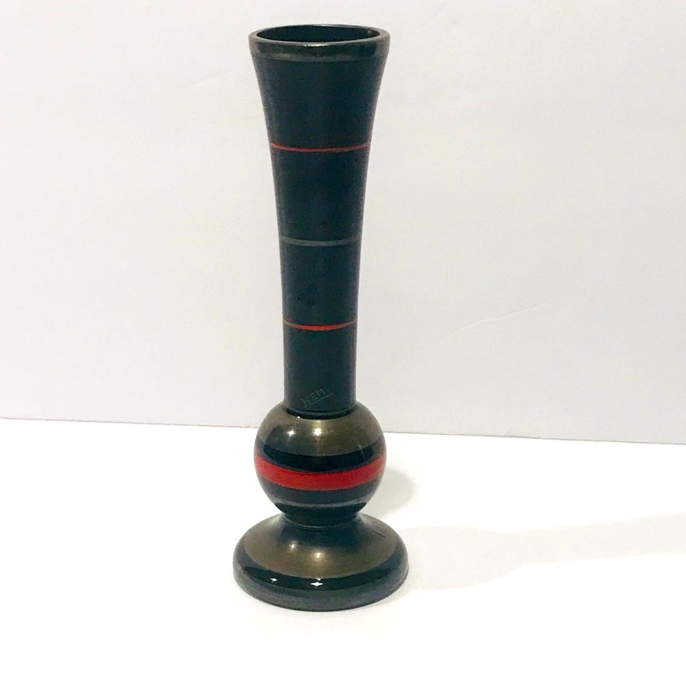 Michel Herman Hem Art Deco Edition Art Deco Glass Soliflore Modernism Small Vase